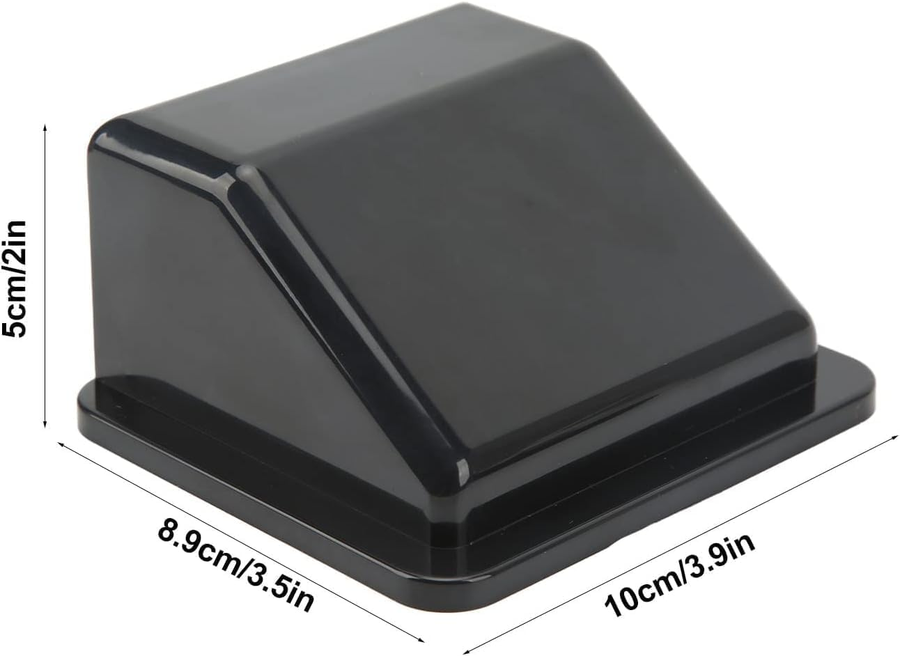 Solar Cable Entry Gland: Waterproof Double Cable Connector Cover for RV, Caravan, Boat Durable ABS Bracket for Dual Wire Entry in Solar Panel Installations (Black) image number 2