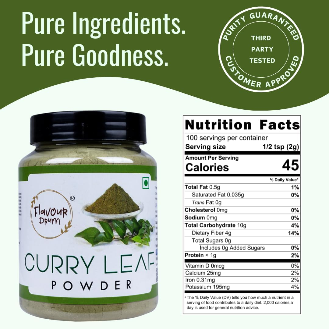 Flavour Drum Curry Leaf Powder, 200 G image number 4