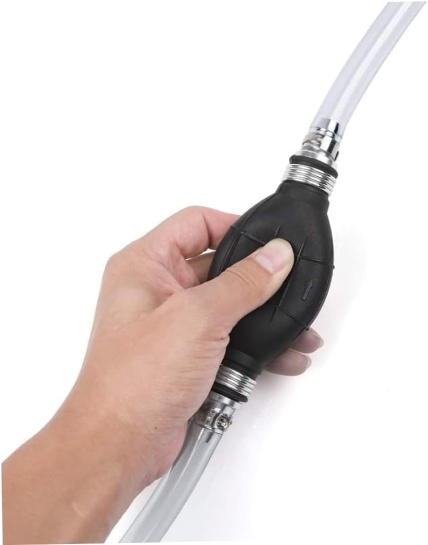 Clear Fuel Line Assembly Hose, 3/8" 10Mm Marine Outboard Boat Motor, Rvs Fuel Line Assembly W/Primer Bulb Pump 6 Feet Fuel Gasoline Water Line Hose Pipe Fuel System Tools image number 1