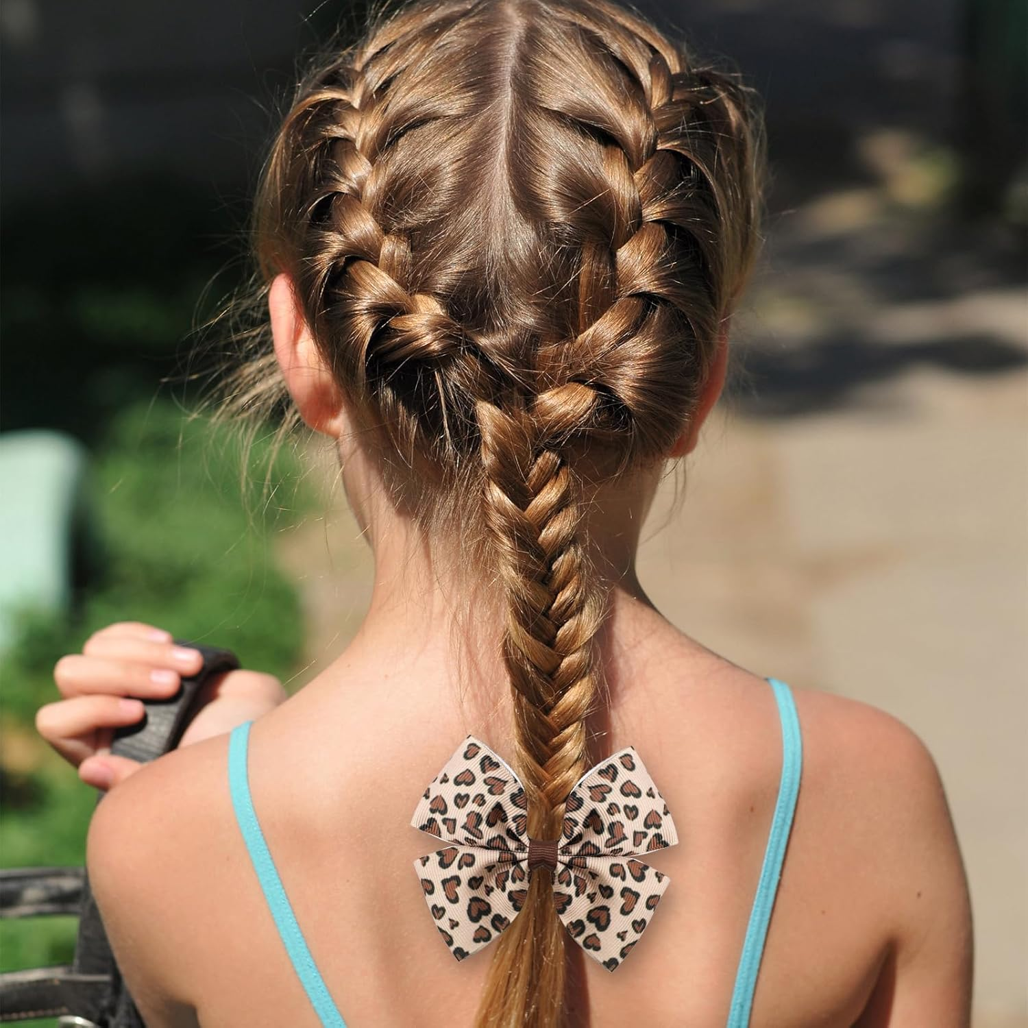 4Pcs Leopard Bow Hair Clips, Cheetah Print Bowknot Hair Clip Korean Style Alligator Clip Barrettes Hairpins for Girls Women Kids Hair Accessories image number 3