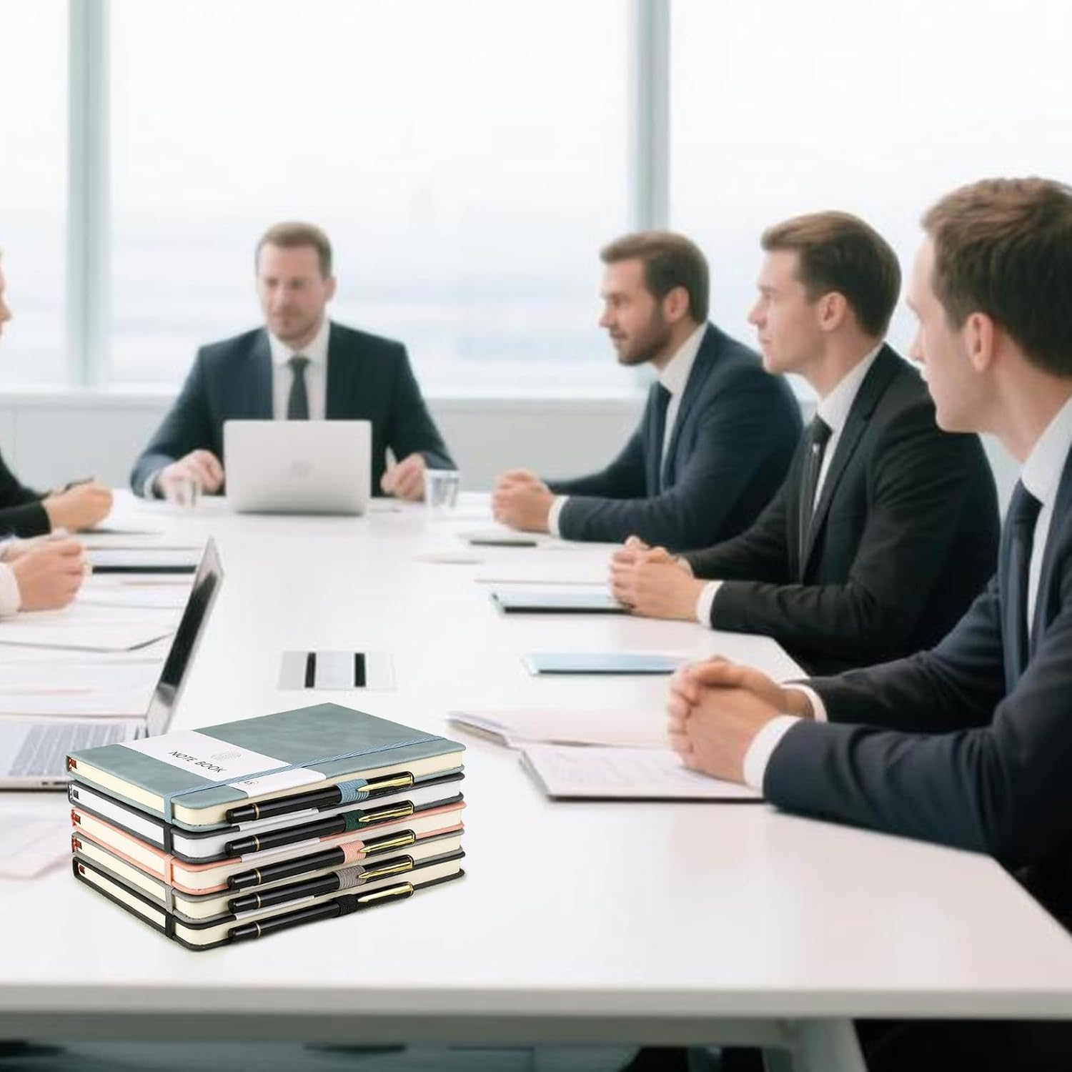 3 Pack Lined Journal Notebooks for Women & Men, A5 Thick Journals 200 Pages for Writing Ruled Notebook for Writing, School Note Taking, Business Work or Travel (Blue+Pink+Black) image number 2