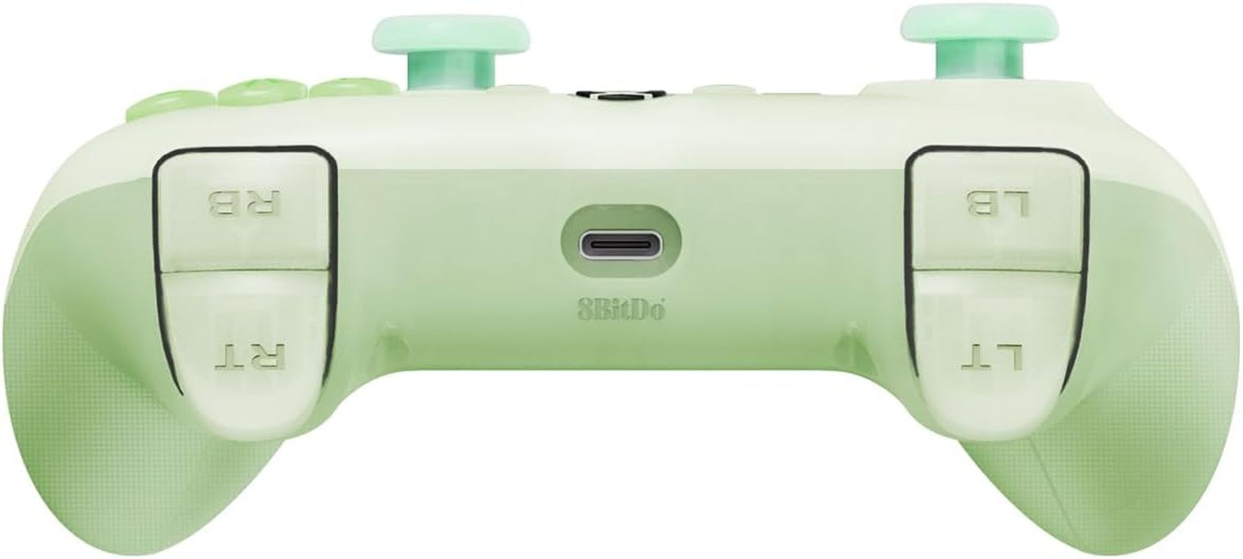 8Bitdo Ultimate Mini Wired Controller for Xbox with RGB Lighting Fire Ring, Hall Effect Joysticks and Triggers, for Xbox Series X|S, Xbox One, Windows 10/11 - Officially Licensed (Translucent Green)