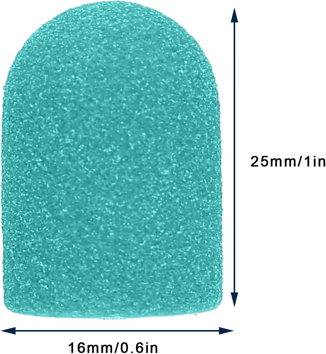 20Pcs Sanding Bands for Nail Drill, Electric Colored Professional Fine Sanding Bands, Polishing and Nail Polish Remover, 0.6X1Inch with 1 Shaft, for Manicures, Pedicure, Salon (Green) image number 4