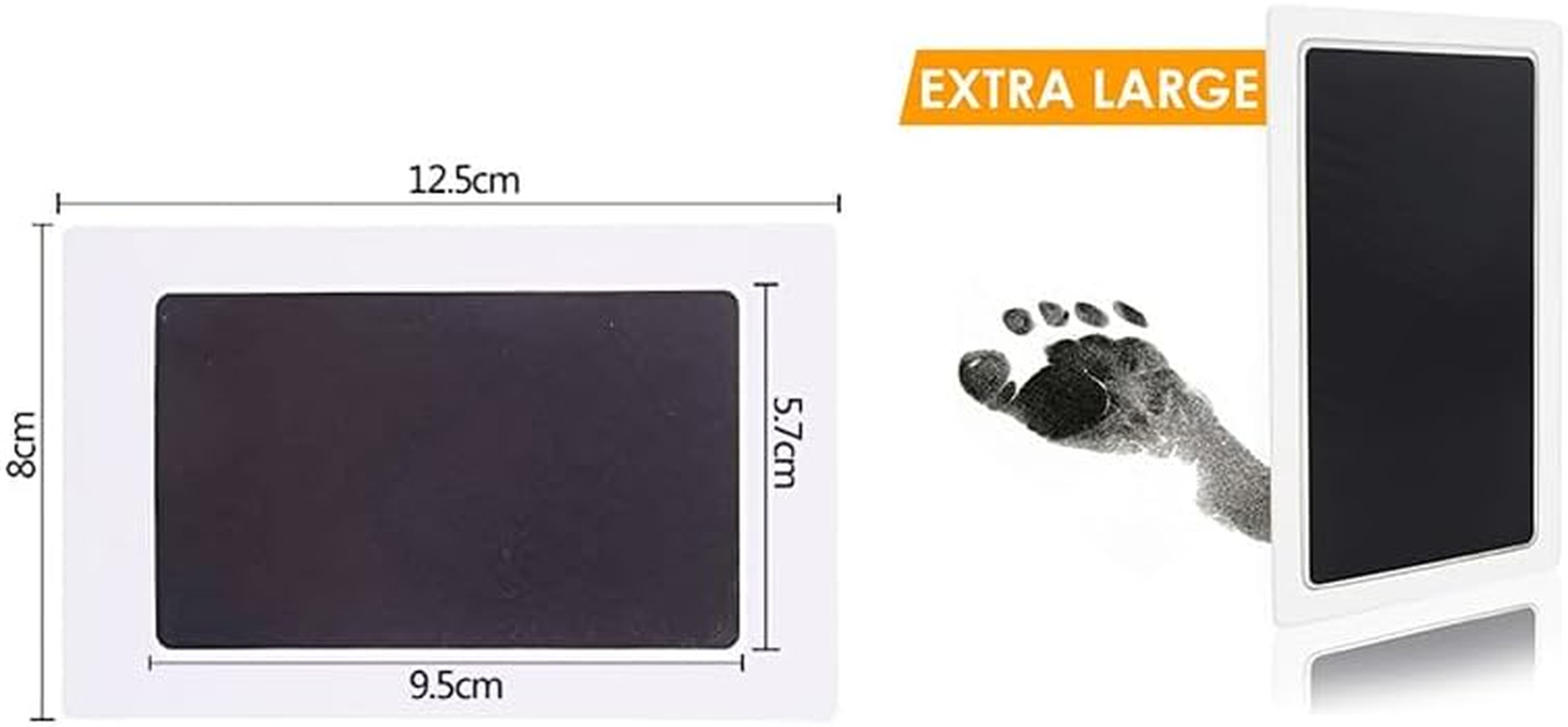 2-Pack Baby Hand and Footprint Kit Baby Footprint Kit- Ink Pad for Baby Hand and Footprints - Pet Paw Print Kit Baby Foot Printing Kit Footprint Kit Baby with 2 Ink Pads and 4 Imprint Cards Infant Hand and Foot Stamp Ink Pad image number 3
