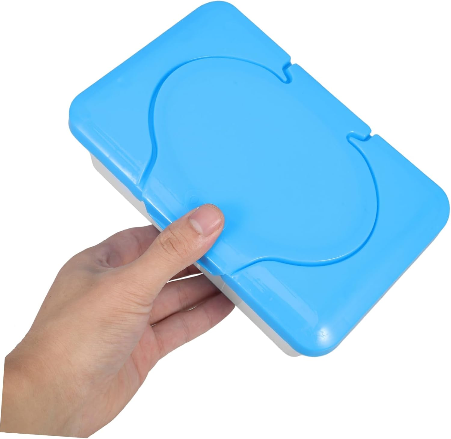 2Pcs Cleansing Towel Box Wipes Holder Dustproof Lid Convenient Dispenser for Home Bathroom Nursery Organizer image number 5