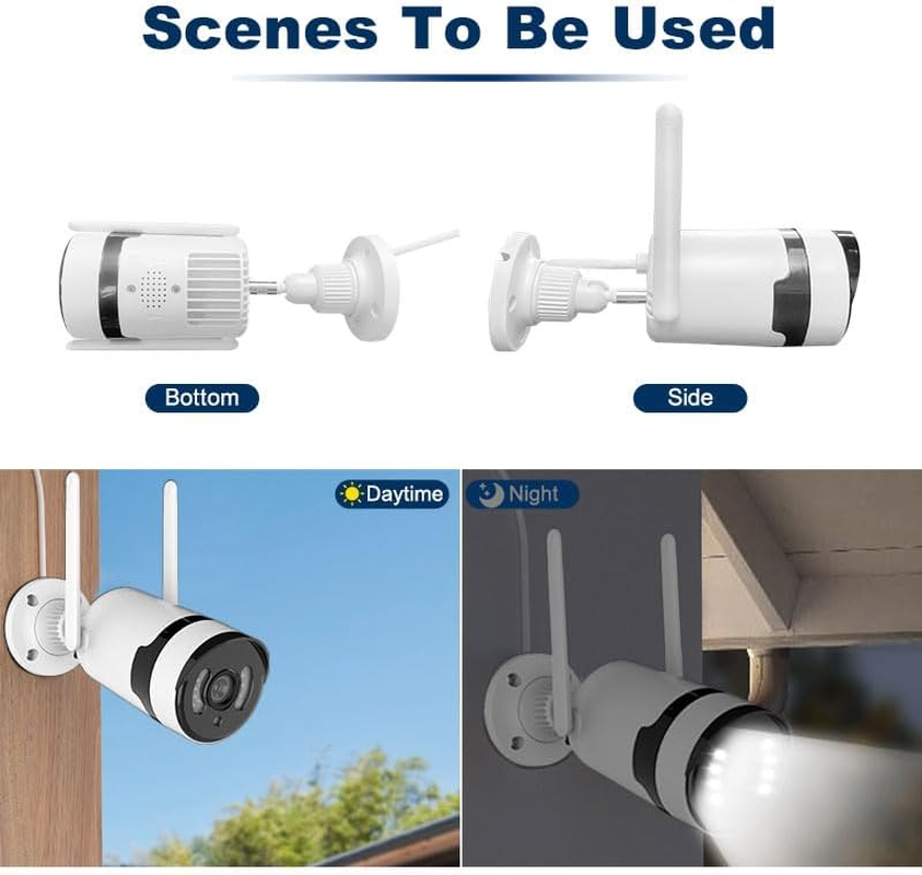 5MP Security Camera Outdoor/Indoor Security System, 2K Wifi IP Security Camera for Home with Night Vision, 2-Way Audio, Motion Detection, Weatherproof image number 5