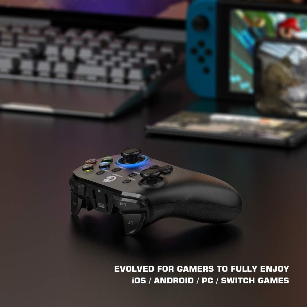 Gamesir T4 Pro Wireless Bluetooth Controller for Nintendo Switch, Switch Pro Controller with LED Backlight, Turbo Gamepad Joystick with Dual Motor, Programmable Game Controller for Iphone/Android/Pc image number 2