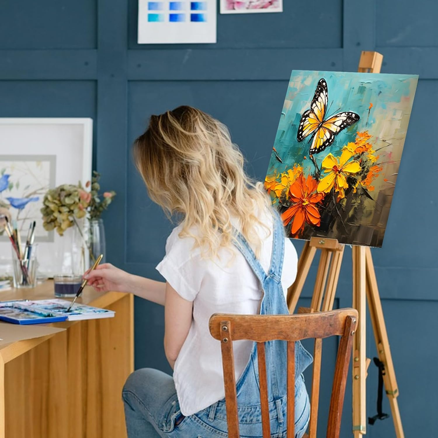 Canvases for Painting 11X14 Inch, 21 Pack Blank Painting Canvas Boards for Painting Supplies-Cotton Canvas Panels Acid-Free Primed for Oil Paint,Watercolor, Acrylic Paint, Gouache and Tempera. image number 1