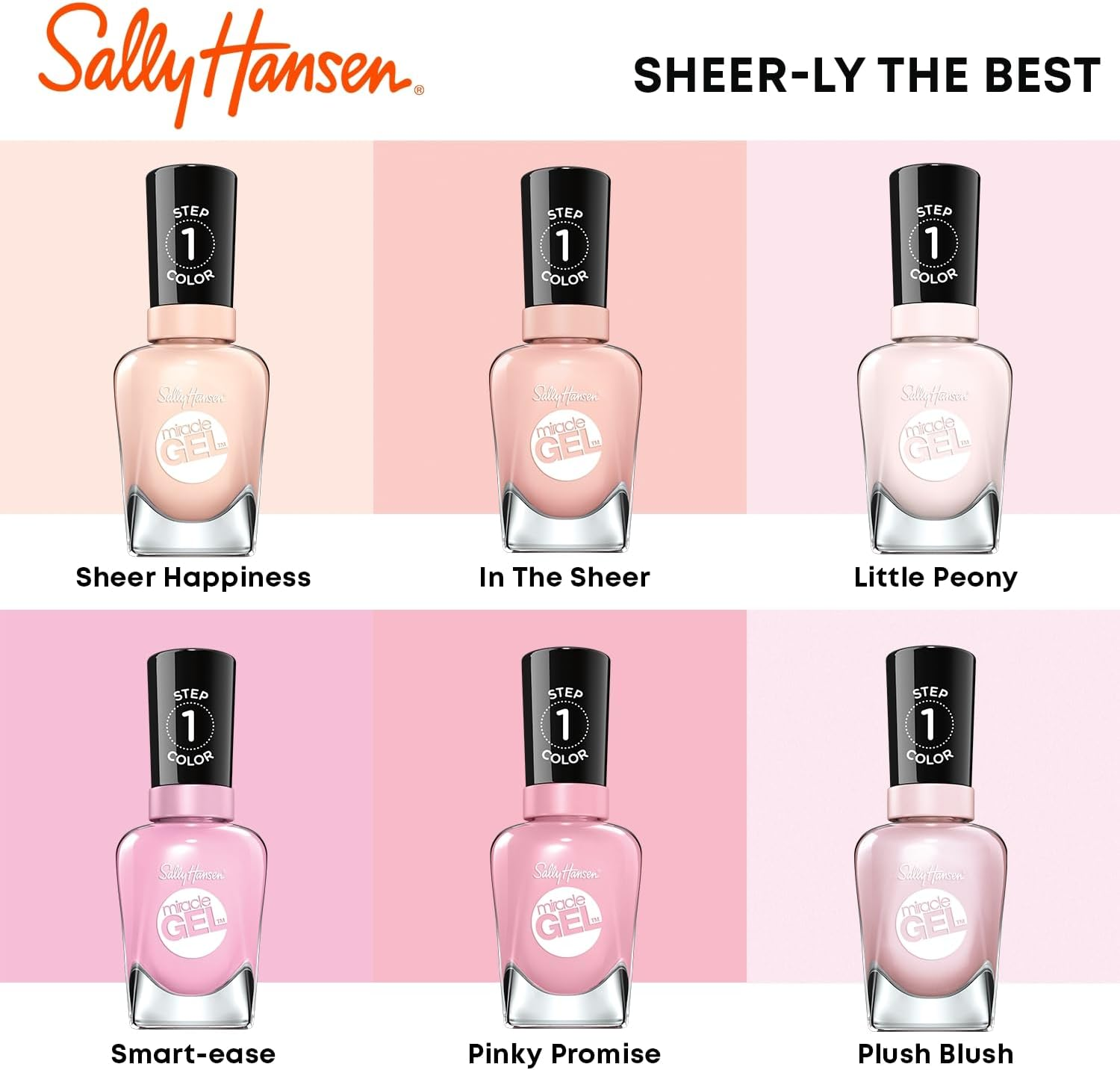 Sally Hansen Miracle Gel Little Peony (Pack of 2) image number 2