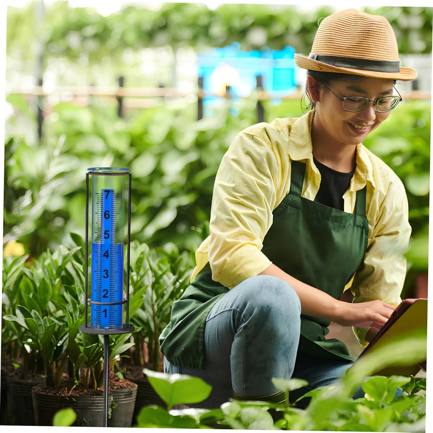 Didiseaon 2 Pcs Rain Gauge Replacement Tubes Outdoor Plastic Water Measuring Tool with Clear Markings for Garden Lawn Patio Use Weather-Resistant image number 6