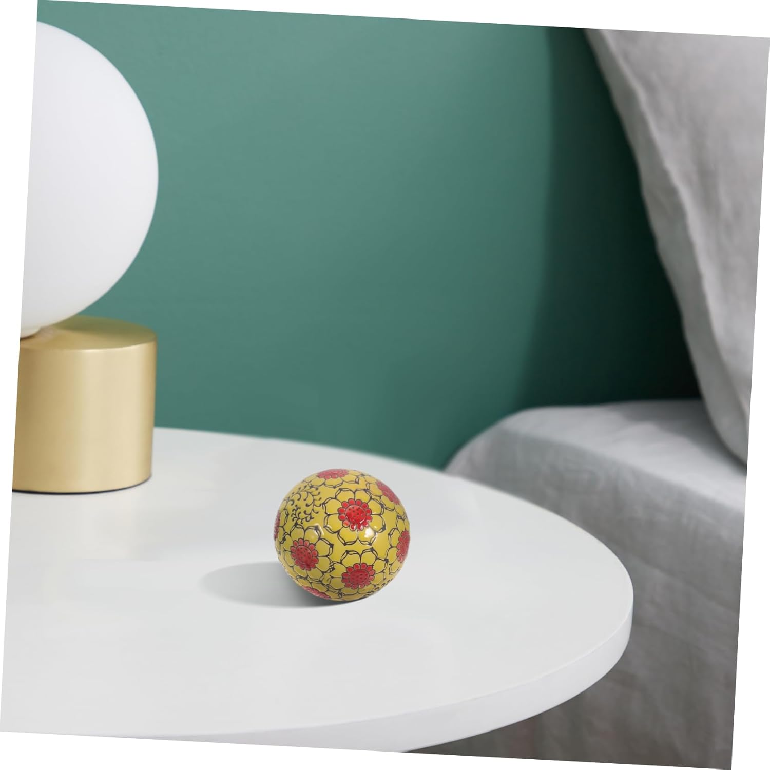 BESPORTBLE 3Pcs Decorative Ceramic Porcelain Balls Floating Orb Spheres for Bowl Vase Home Decor for Water Display Random Style image number 5