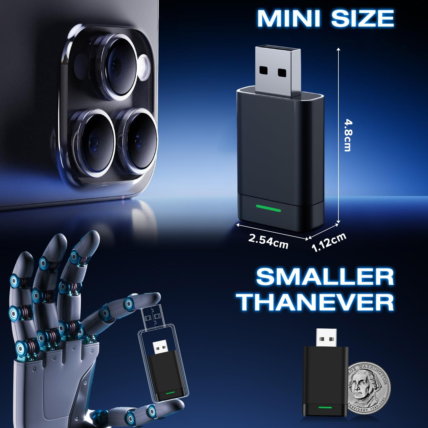 Wireless Carplay Adapter & Android Auto Adapter, Yakiter 2 in 1 Carplay Box, Retains Original Car Controls, Plug & Play Wireless Dongle for Iphone Ios 10+/ Android 11+/ Cars 2017+ image number 4