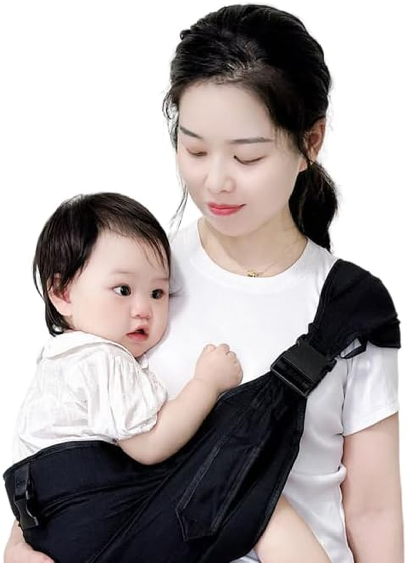 Baby Carrier Toddler Sling Ergonomic, Front Carry for Newborns & Older Babies 8-32 Lbs Infants Adjustable Size Breathable for Going Out Shopping Portable image number 6