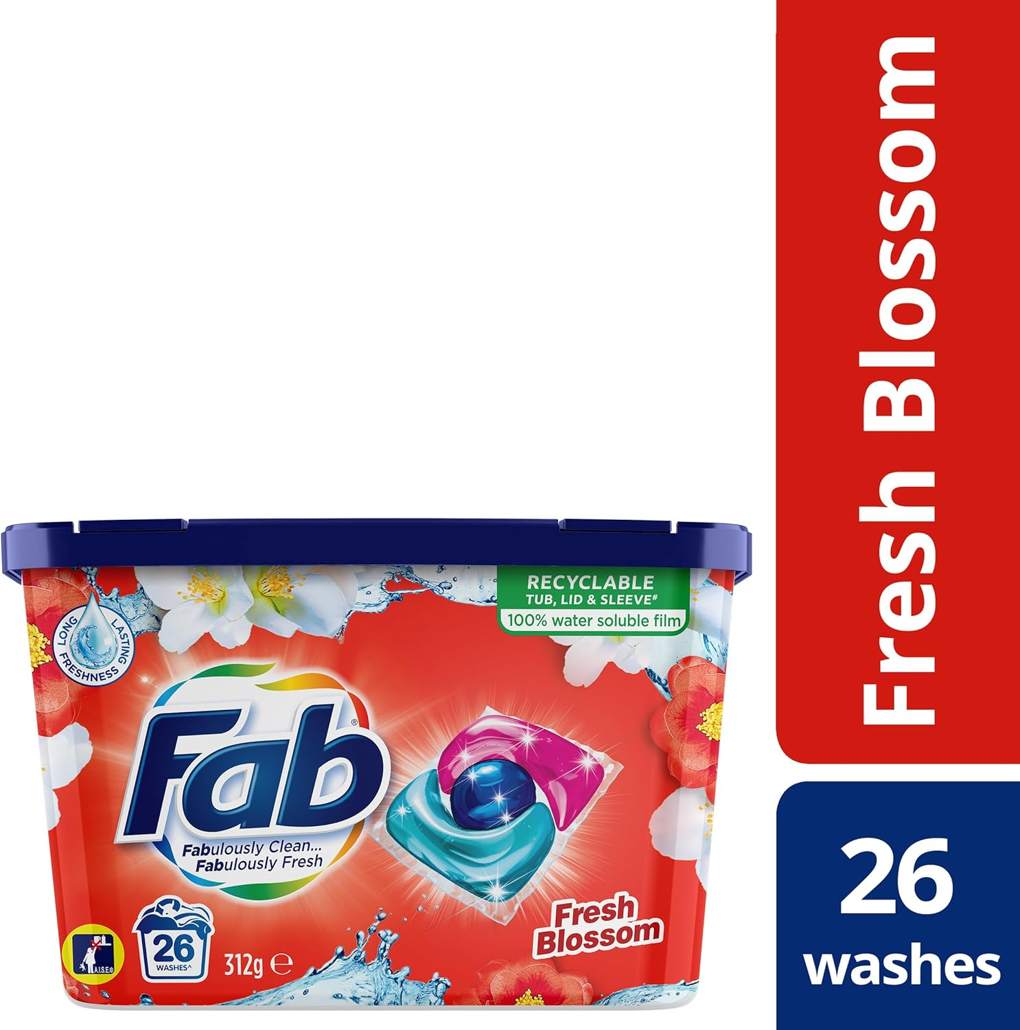 Fab Fresh Blossom Laundry Triple 26 Capsules 312 G image number 2