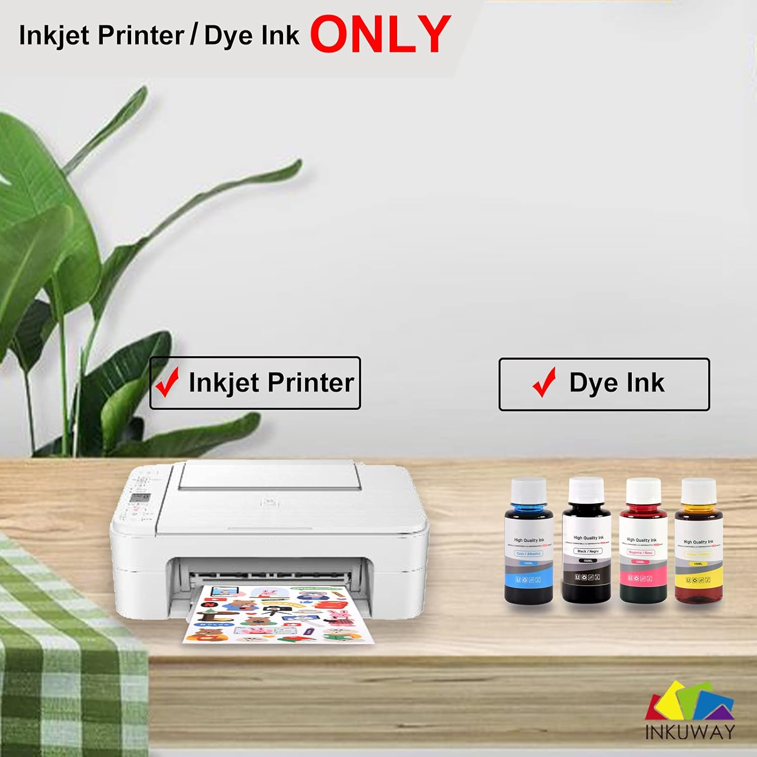 INKUWAY A3+ 180Gsm Photo Paper Glossy Inkjet 60Sheets 13X19 Inches 48Lb Printer Gloss A3 plus for Photos Printing Ink Jet