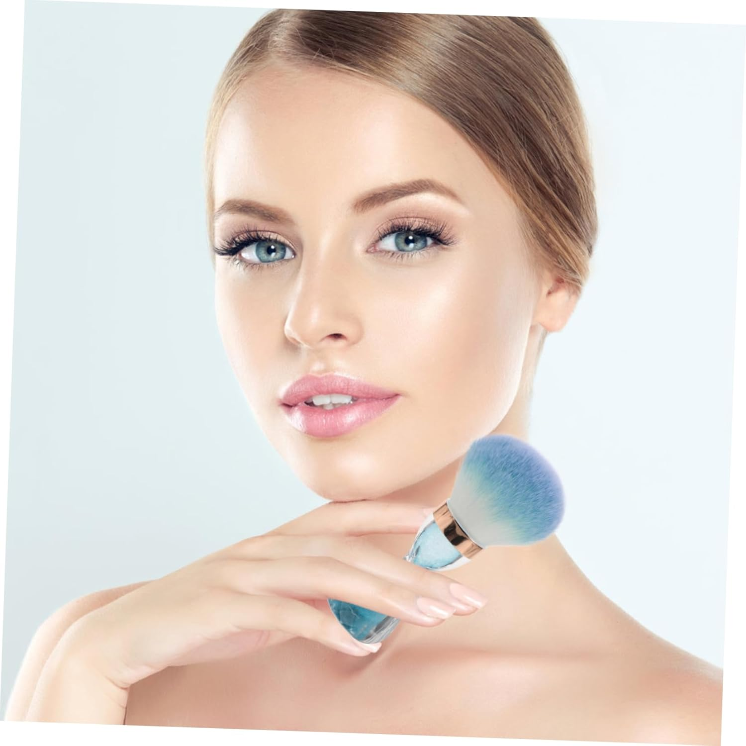 Healeved Nail Art Cleaning Brush Soft Head Dust Collector Brush for Makeup Powder Nail Polish Remover