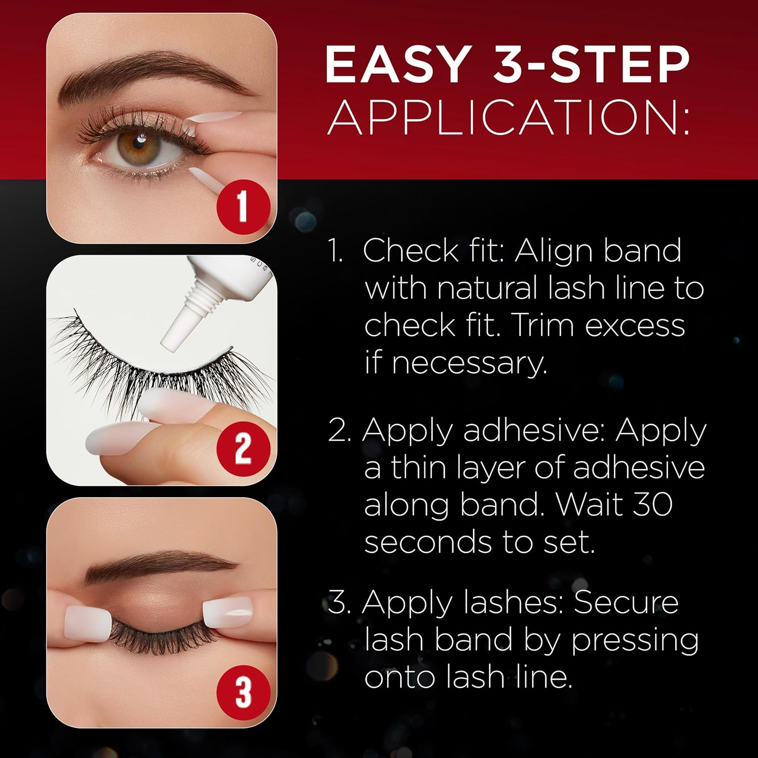 Ardell Faux Mink Wispies Lashes, Demi Black image number 1