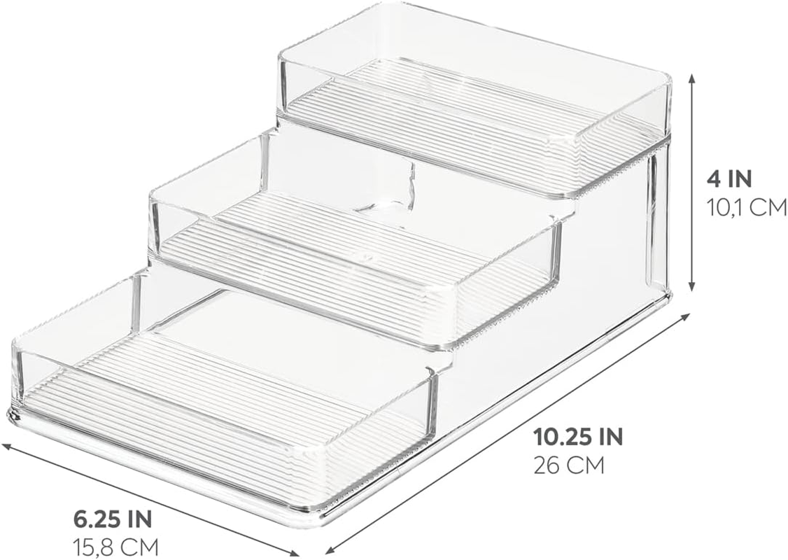 Interdesign Linus Plastic Herb Rack, Medium Size, Clear