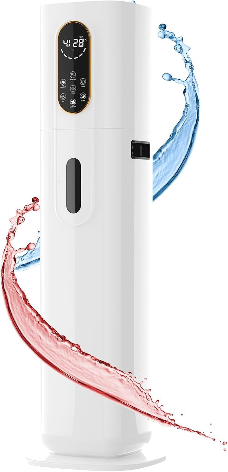 Yopower Humidifier for Large Room, 10L Large Capacity Top Fill Humidifiers for Home, Cool & Warm Mist Humidifier with 360&deg;Nozzle, Indoor Vaporizer Humidifier for Baby Pets Plants image number 6