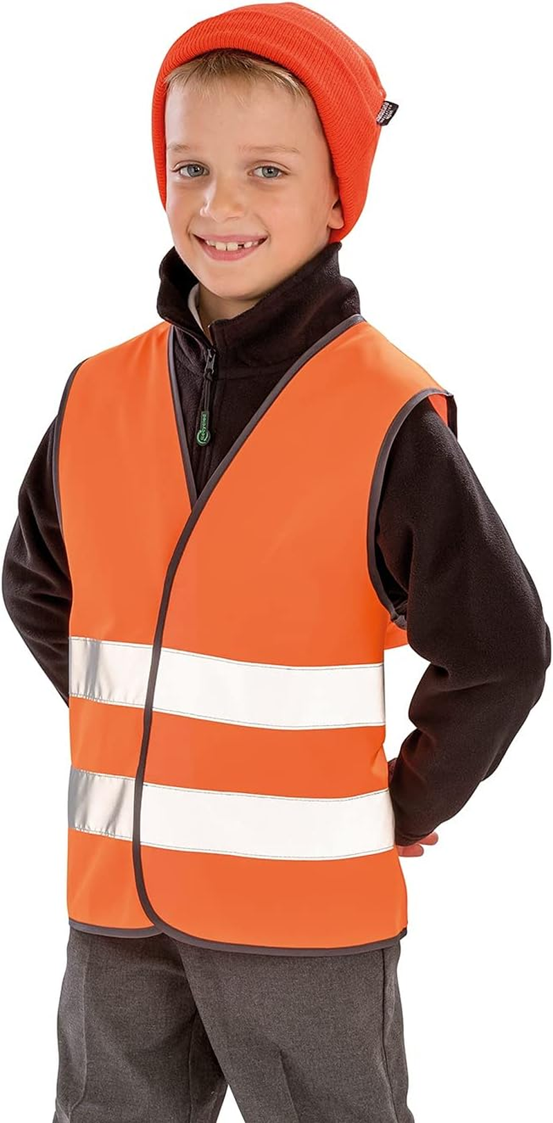 Result Core Kids Unisex Hi-Vis Safety Vest (UK Size: 4-6) (Fluorescent Orange) image number 3
