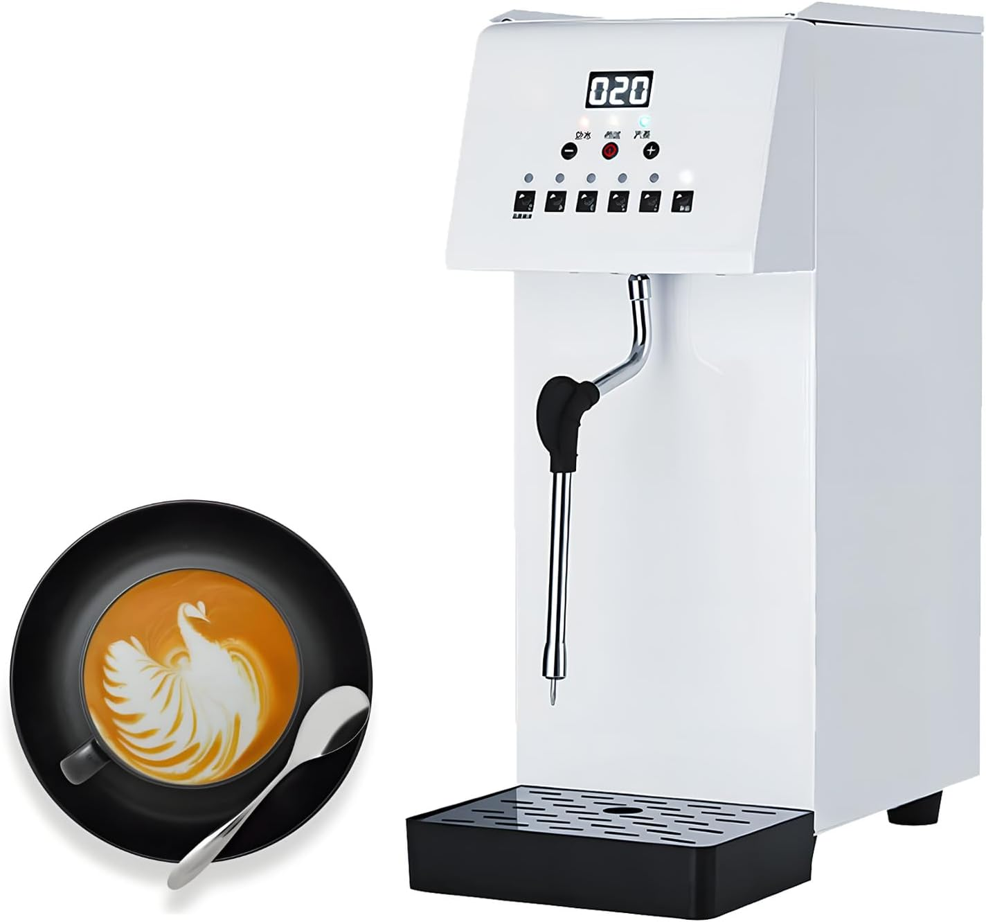 Electric Automatic Foam Maker, 2500W, Commercial Automatic, 6L Capacity, LED Display, Stainless Steel, for Espresso Coffee Dessert Shop, Bubble Tea, and Milk Tea image number 6