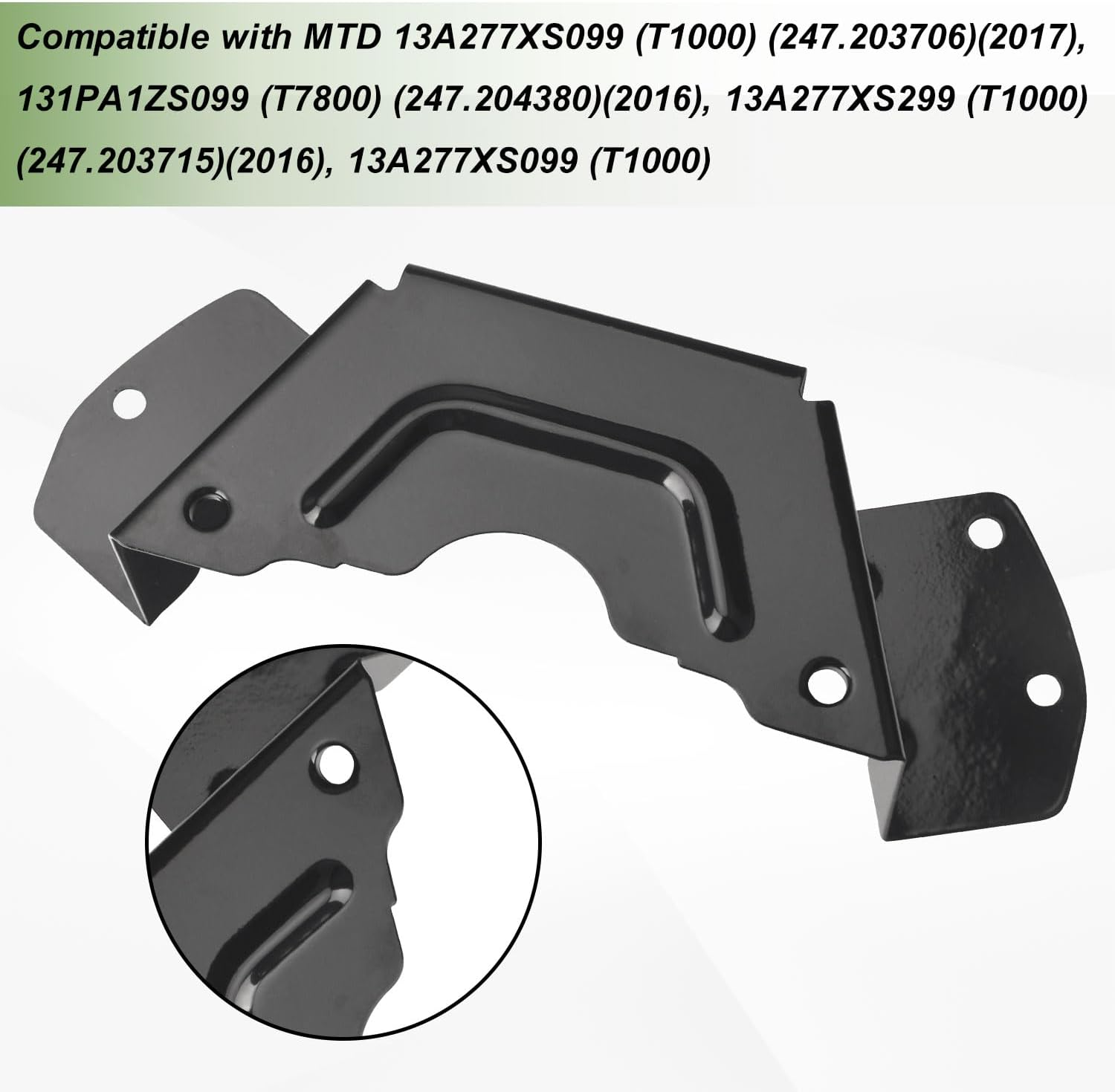2 Pack 783-08510A-0637 Black Deck Belt Cover Compatible with 34/42 CRZT Husky, MTD, Troy-Bilt, Craftsman Lawn Mower image number 5