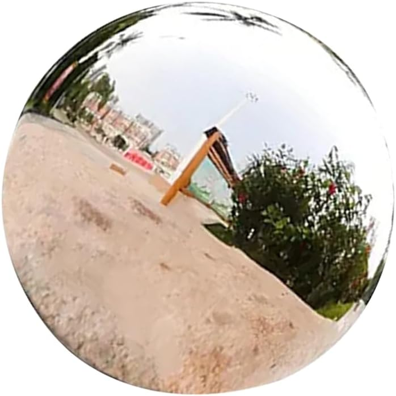 Gazing Balls, 150Mm Stainless Steel Mirror Polished Hollow Balls Reflective Ball Garden Gazing Mirror Globes for Pond Outdoor Swimming Pool Decoration image number 1