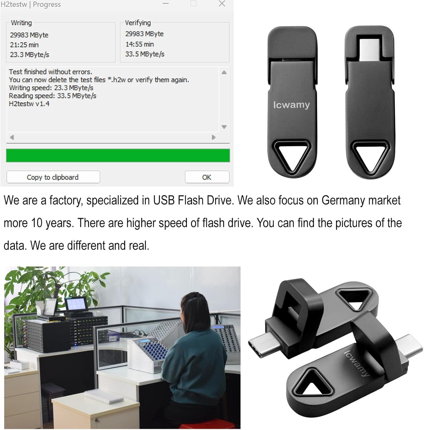 Lcwamy Type C 32GB USB Stick Type C 32GB Metal USB Flash Drive USB Type C Flash Drive 32GB USB Type C Memory Stick 32GB image number 3