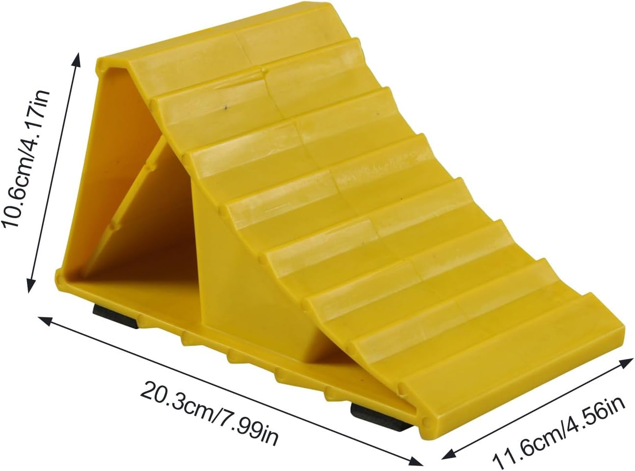 Tire Chocks - Triangular Tire Stabilizer Chock | Car Stop Wheel Block - for Truck Trailer RV Camper Automotive Sedan ATV Garage Parking image number 4