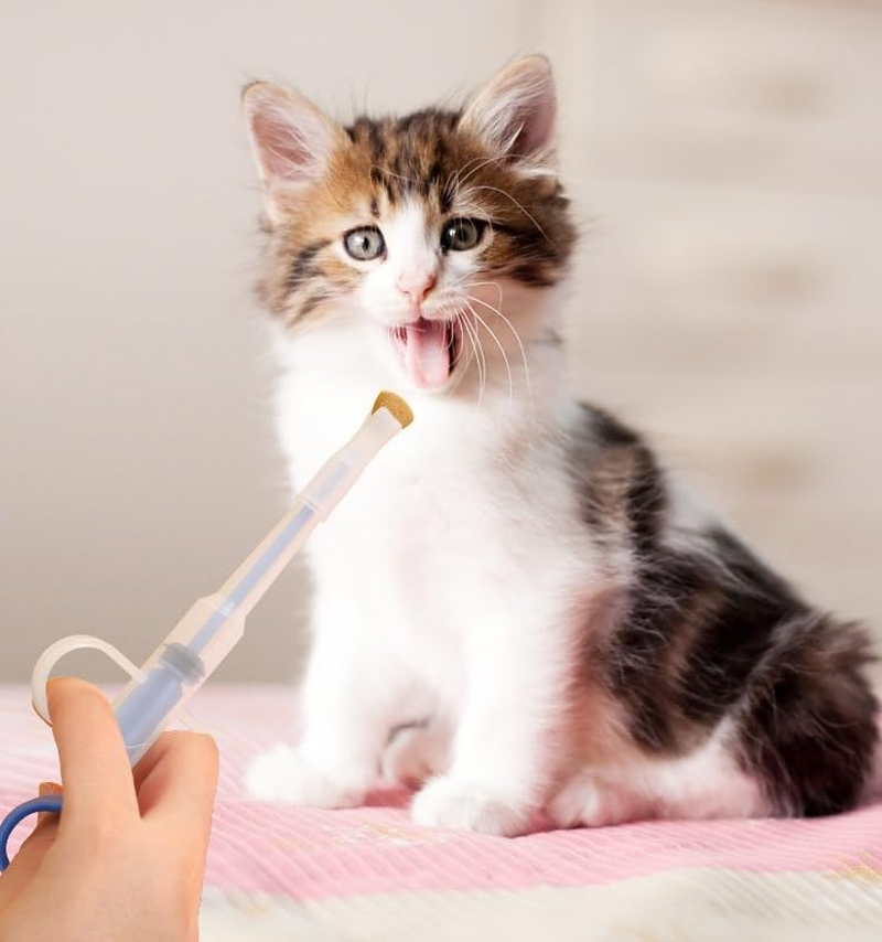 Pet Pill Dispenser Silicone Medicine Feeder Soft Tip Tablet Syringe Popper Tool Pet Medicine Shooter for Feeding Dogs Cats Animals Feeding Dogs Cats Animals (Blue, One Size) image number 2