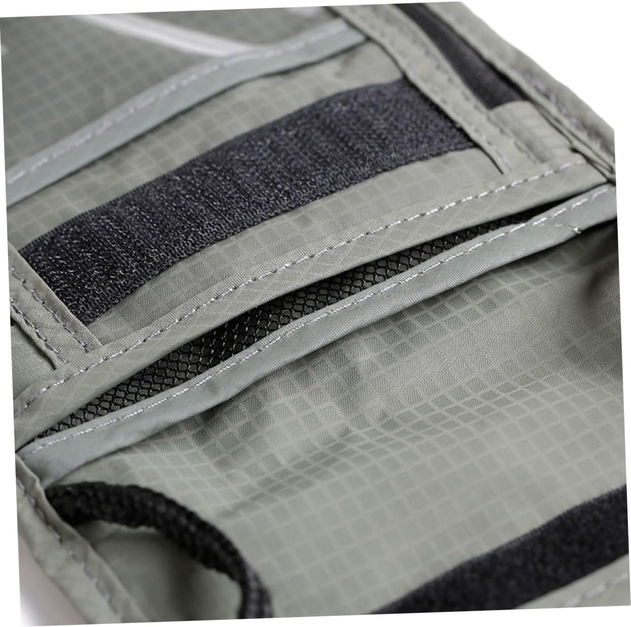 KICHOUSE Passport Bag for Travel Neck Hanging Bags Id Window Credit Holder in Grey image number 1