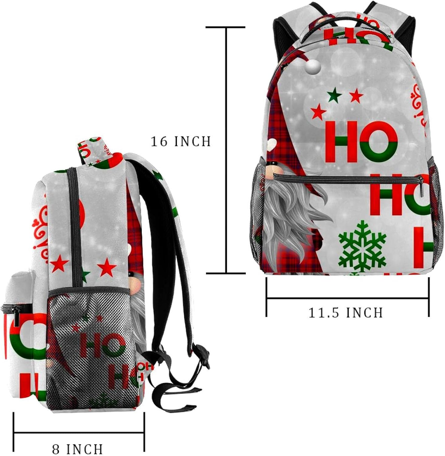 Christmas Backpack Students Shoulder Bags Travel Bag College School Tote Backpacks image number 2