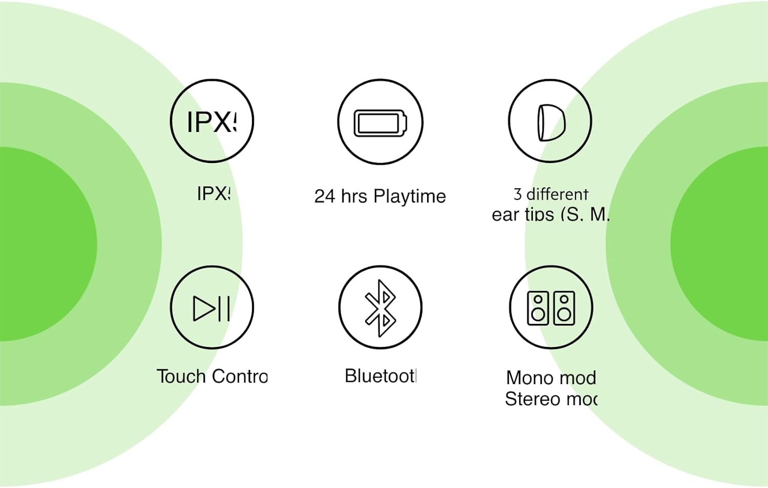 Belkin SOUNDFORM Move True Wireless Headphones, Black, Universal, &lrm;Pac001Btbk-Gr image number 4