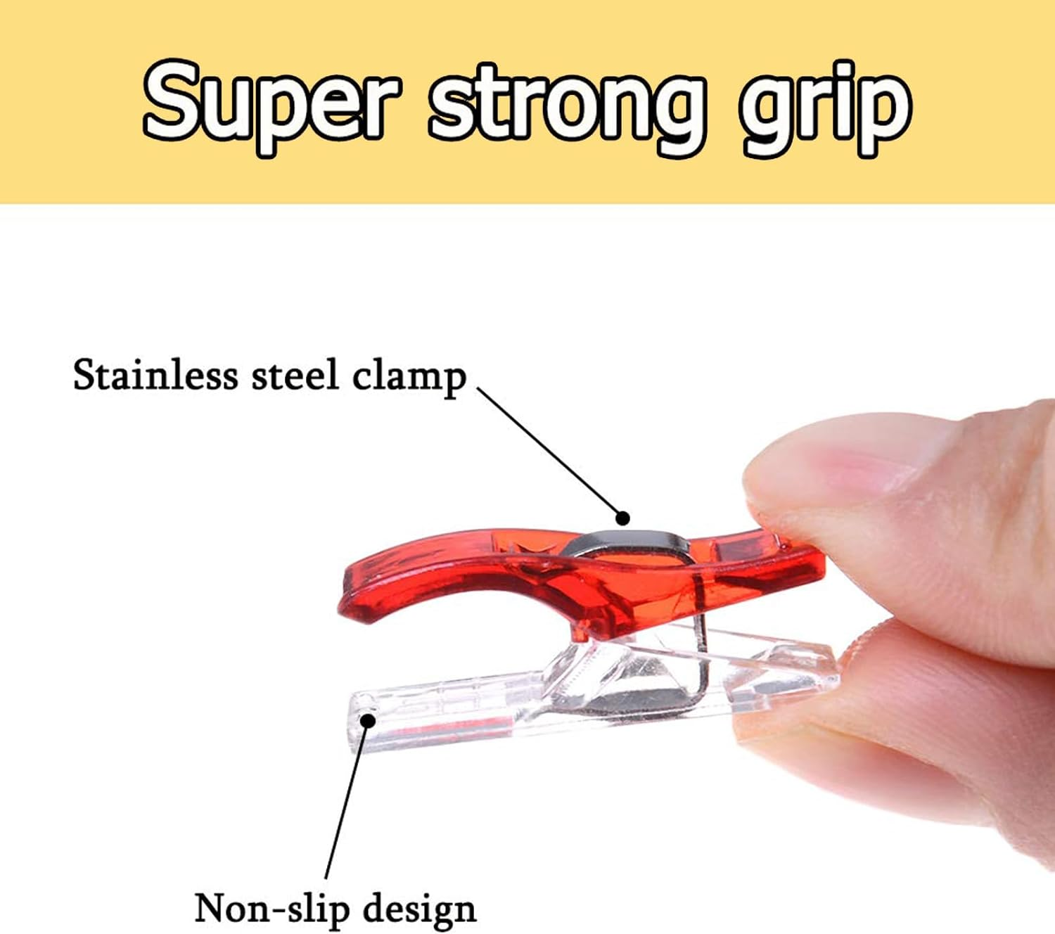 150 Pack Multipurpose Sewing Clips Assorted Colors for Quilting and Crafts with an Box image number 3