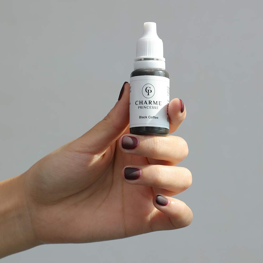 Charme Princesse Permanent Pigment Makeup 15Ml Chocolate Brown Color Tattoo Ink Makeup Supplies for Eyebrow Shading Lip Eyeliner PI503-15-004