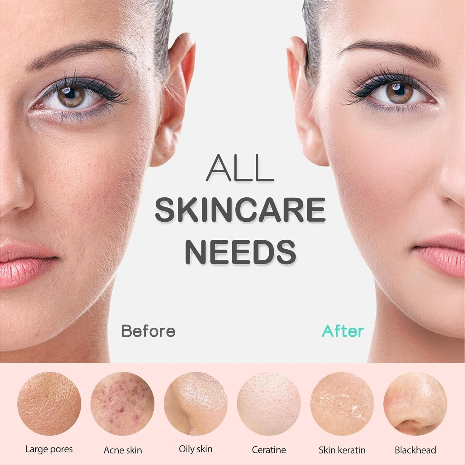 PRITECH Silicone Face Scrubber, Rechargeable Facial Cleansing Brush with Heat Massage End, Vibrating Exfoliator Scrubber for Deep Cleaning, Waterproof Face Brush for Women and Men (Greenau) - Greenau image number 4