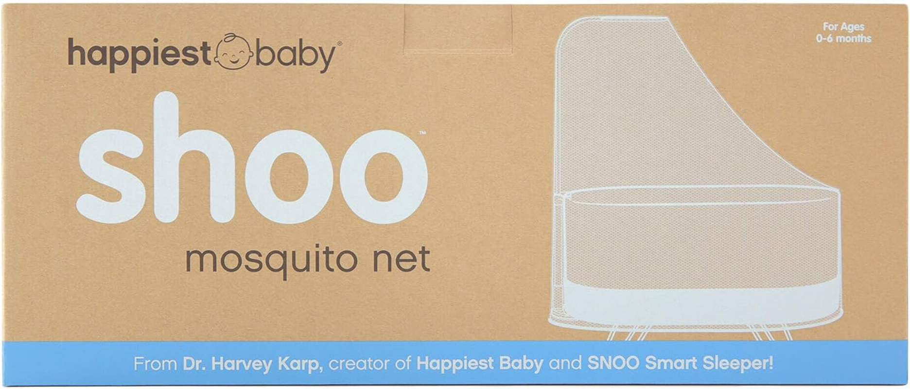 Shoo Mosquito Net for SNOO Sleeper - Bassinet Netting Cover Protects Infants against Bugs - Crib Canopy Bug Shield for Newborn Babies image number 1