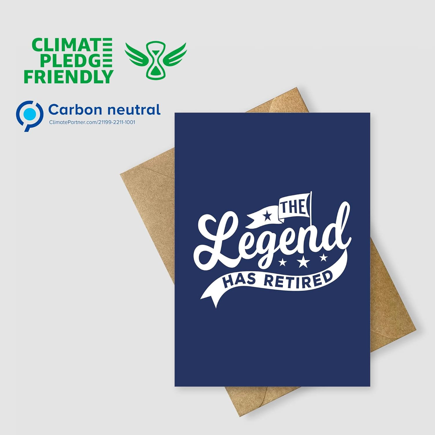 Retirement Card - Retirement Cards for Men, Women - Farewell Cards for Coworkers - Goodbye Card - Funny Coworker Leaving Card - Good Luck Card - Happy Retirement Card for Work Colleague - Legend