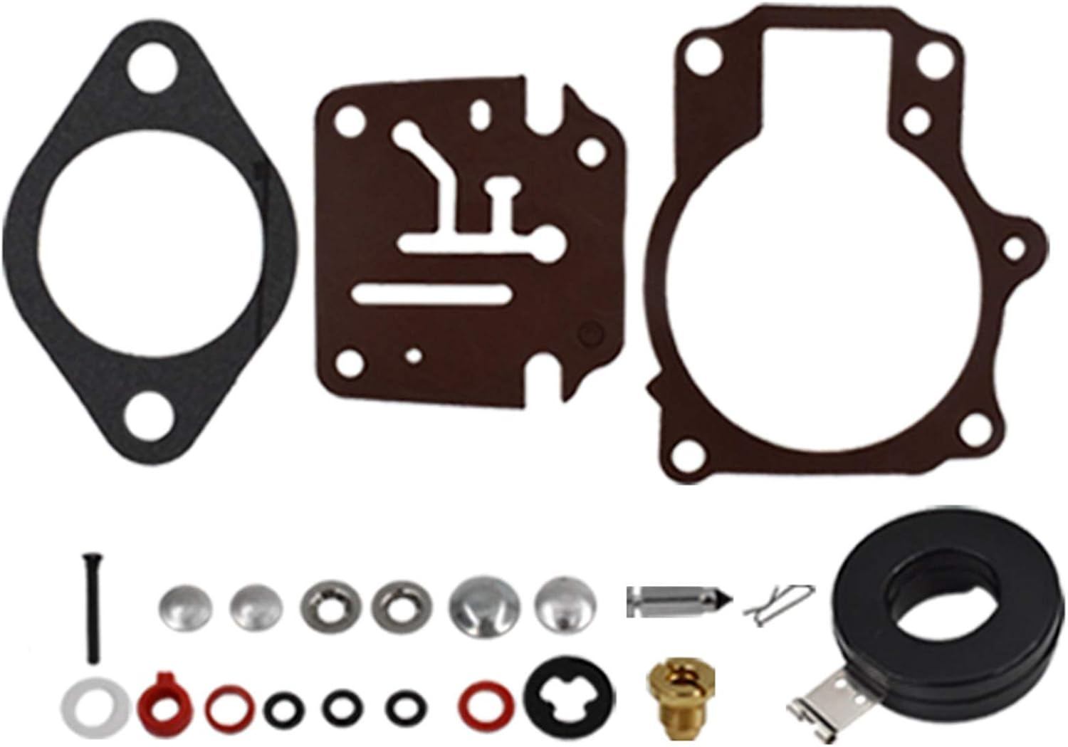 Munirater 3PCS Carburetor Carb Rebuild Repair Kit with Float Replacement for Johnson Evinrude 65 70 75 HP image number 4