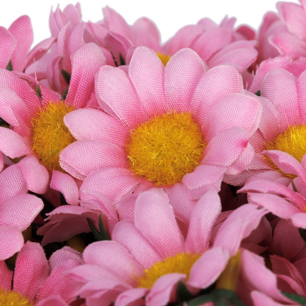 100Pcs Artificial Flowers Wholesale Fake Flowers Heads Gerbera Daisy Silk Flower Heads Sunflowers Sun Flower Heads for Wedding Party Flowers Decorations Home Decor Pink image number 3