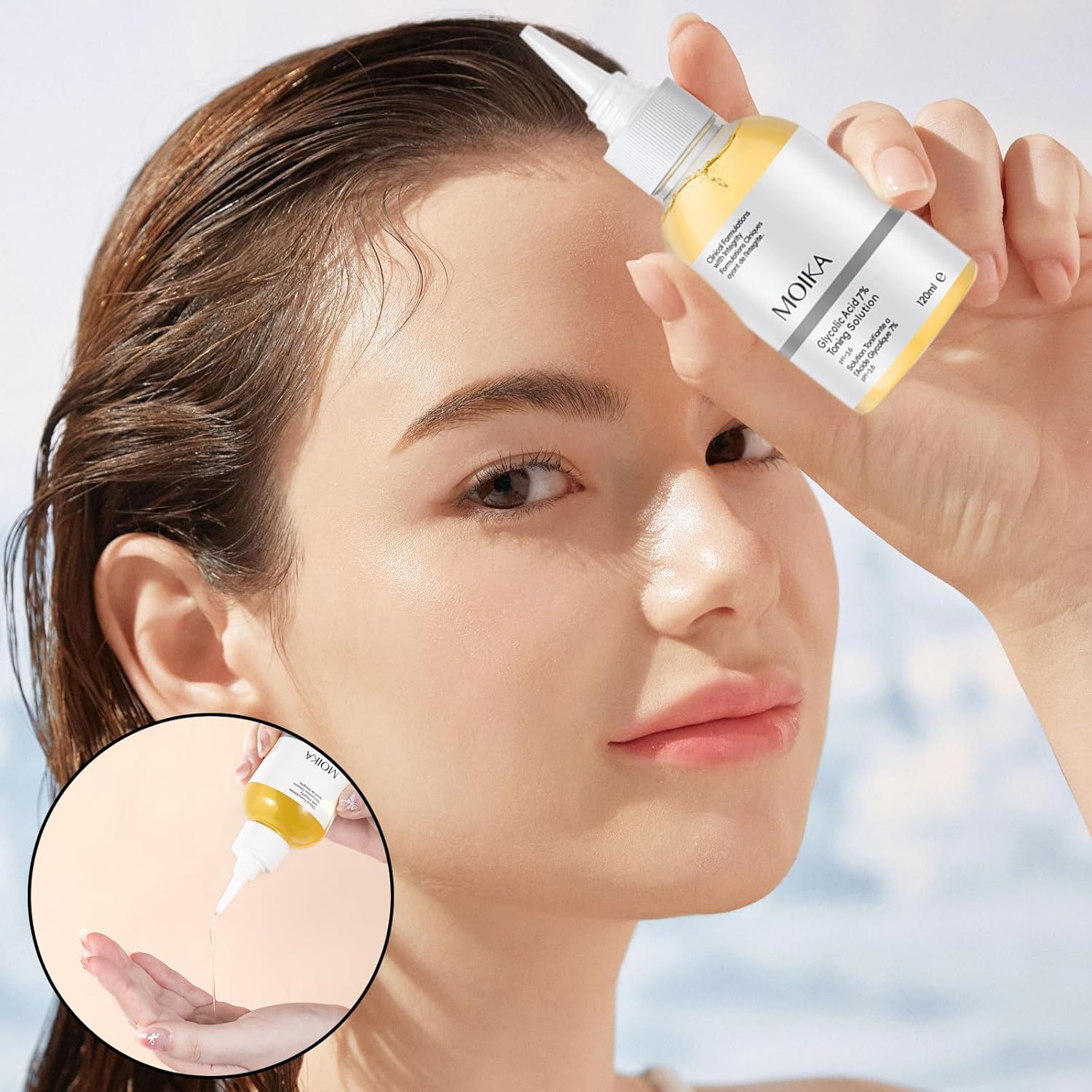 Hydrating Glycolic Acid Toner 7% &ndash; Exfoliating Face Serum for Smooth & Glowing Skin, Gentle Moisturizing Toner for Women & Men (120Ml)