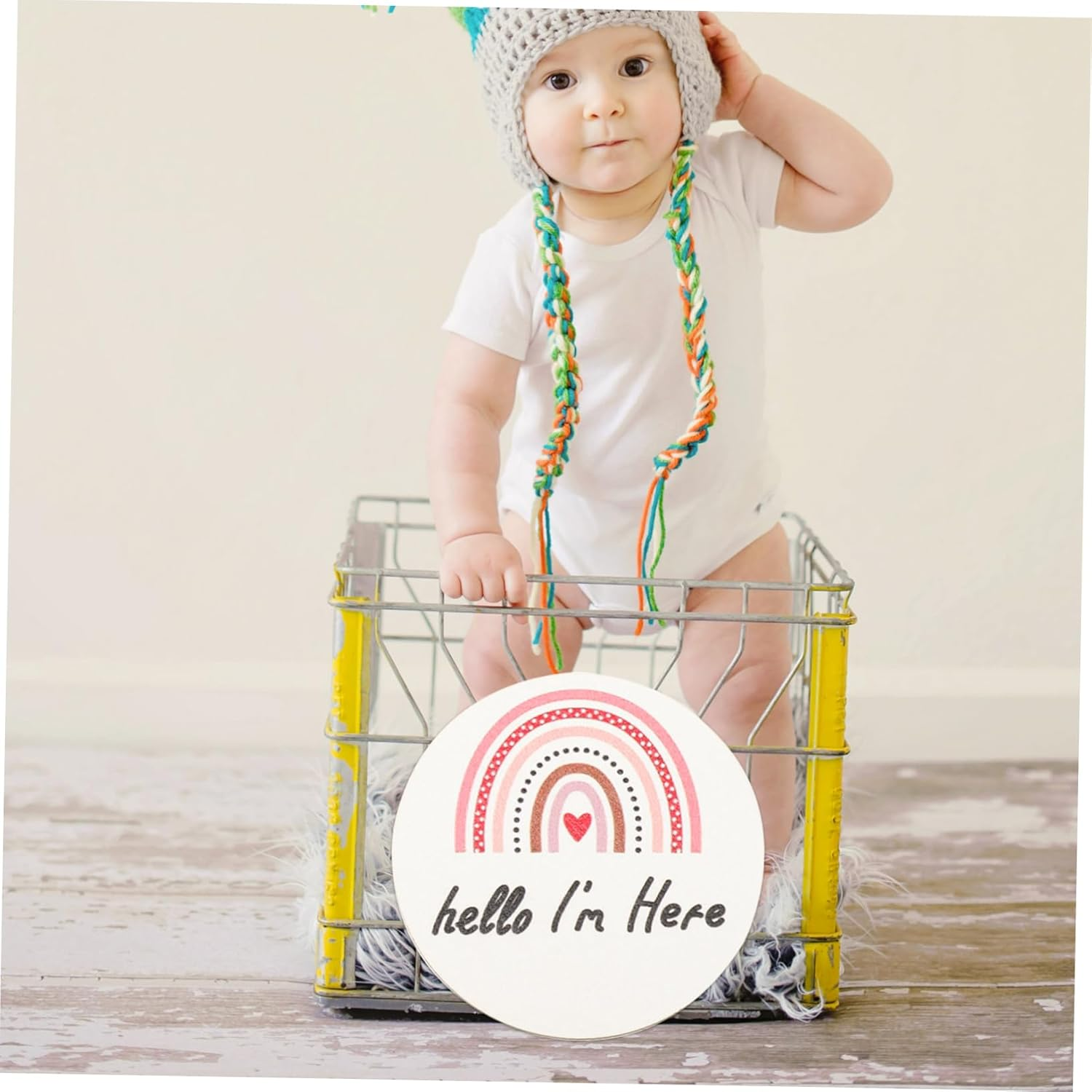 ERINGOGO 14 Pcs Monthly Milestone Cards Decorative Photo Props for Newborn Photography Meaningful Keepsake for First Year Unique Announcement Growth Markers image number 5