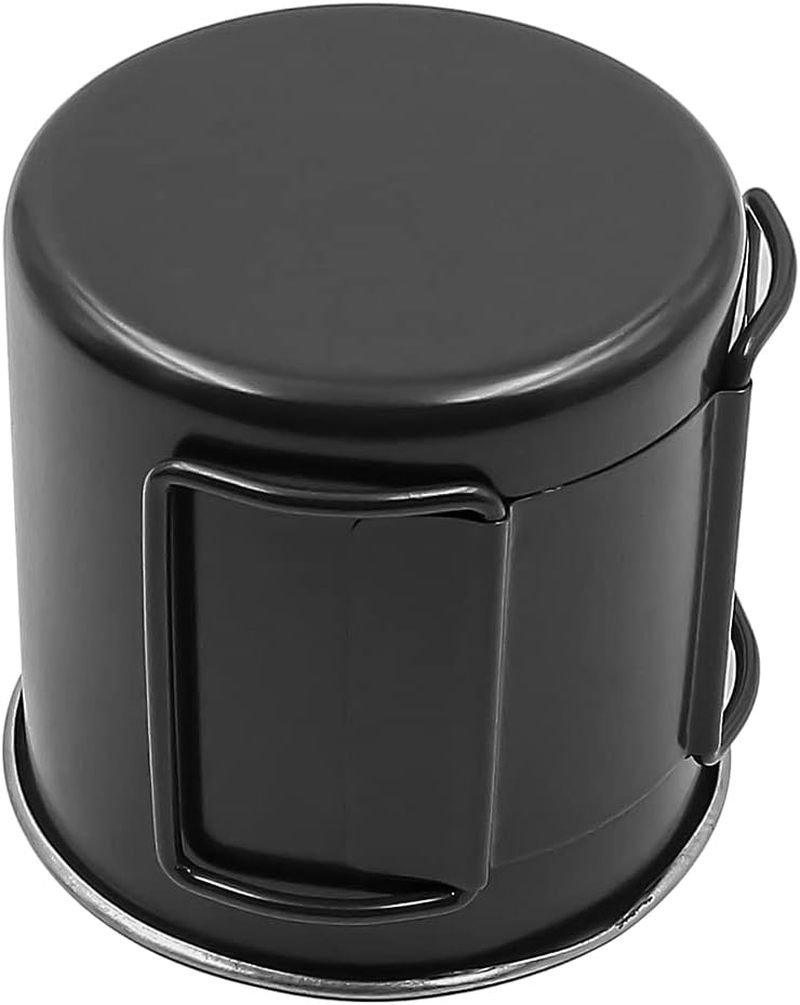 Set of 2 NUZAMAS Folding Cup 330Ml 304 Stainless Steel Coffee Tea Water Cup Portable Outdoor Camping Cup for Outdoor Hiking Cooking Camping Pot Open Fire(Black) image number 6