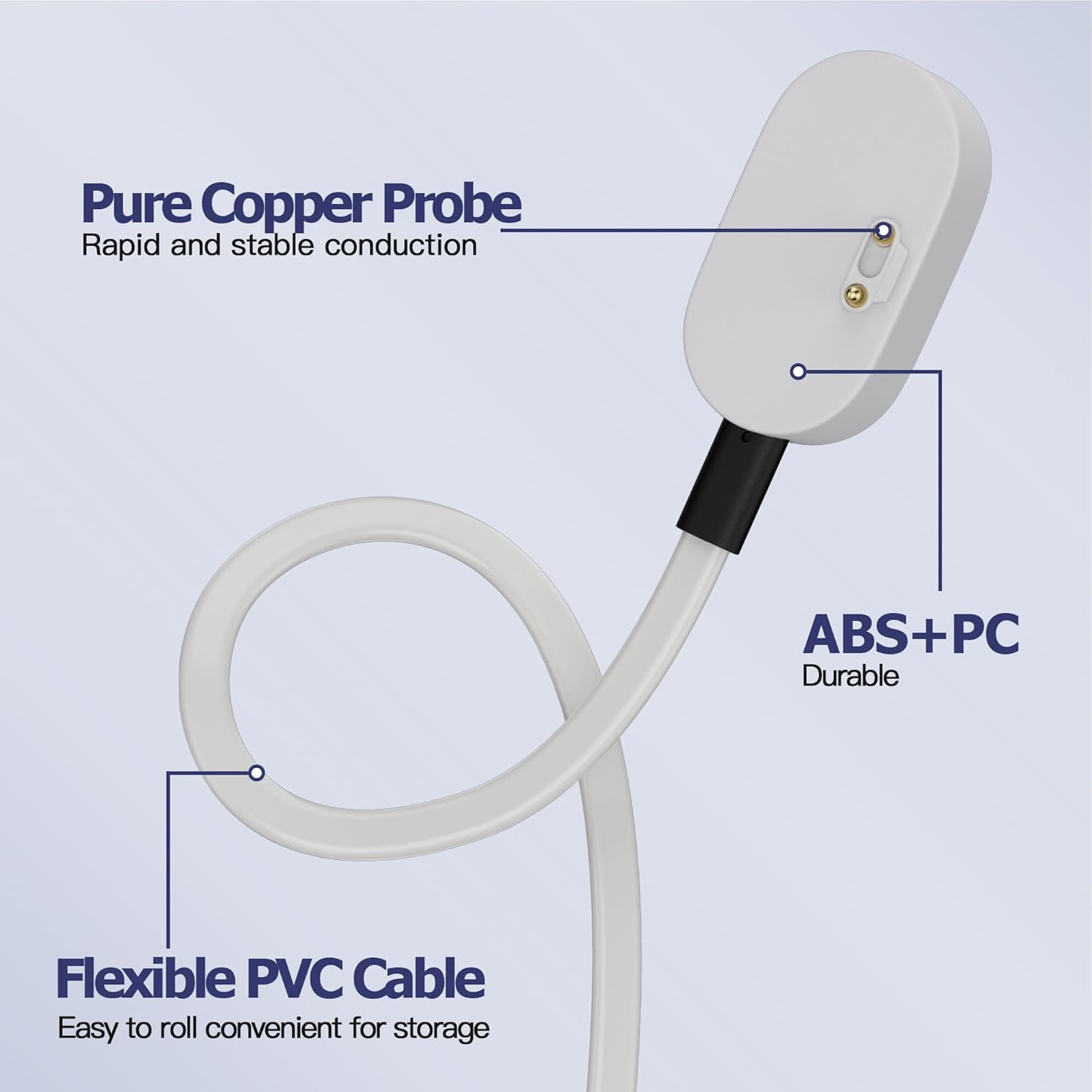 AWINNER Compatible with Imoo Watch Phone Z6 / Watch Phone Z1 Charger Cable - USB Charging Chord for Smart Watch - White 1M image number 5