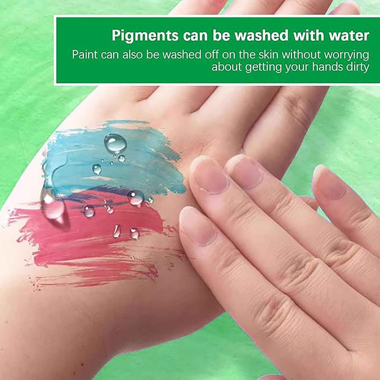 Artist Portable Watercolor Travel Kit, Travel Drawing Board, Mini Portable Watercolor Drawing Board Kit with Clip for Students (12 Color 8-Grid Set) image number 5