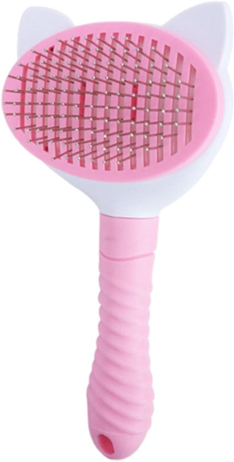 Zibeem Cat Grooming Brush,Cats Grooming Dematting Comb Pet Massage Self-Cleaning Slicker Brushes - Pet Grooming Brush for Cats and Dogs, Cat Brushes for Shedding Remove Undercoat image number 1