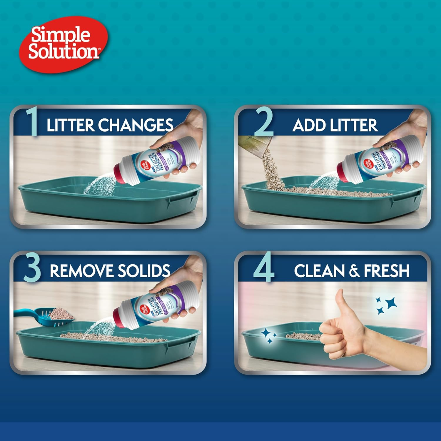 Simple Solution Cat Litter Freshener with Enzymatic Cleaning Granules image number 2