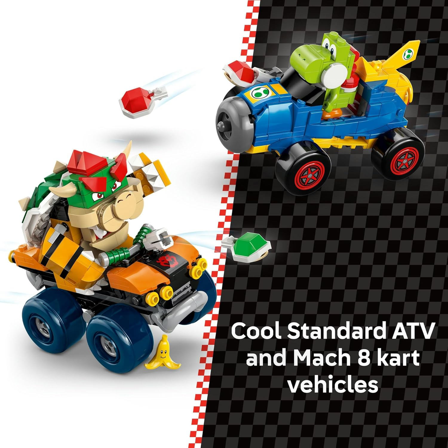 LEGO&reg; Super Mario&trade;: Mario Kart&trade; &ndash; Bowser&rsquo;S Castle 72039 Toy for Boys, Girls and Any Fans, Vehicle Racing Set, 4 Figures Including Yoshi and a Lava Bubble, Nintendo&reg; Character Toy for Gamers image number 2