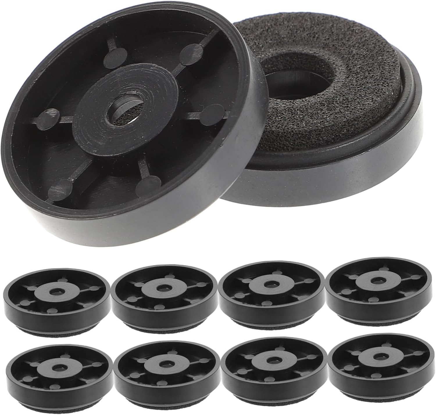 BRIGHTFUFU 10Pcs 30X8Mm Speaker Isolation Pad and Subwoofer Isolation Feet Set Foam Vibration Damping Stand for Hifi Audio Equipment and in Home Theater image number 1