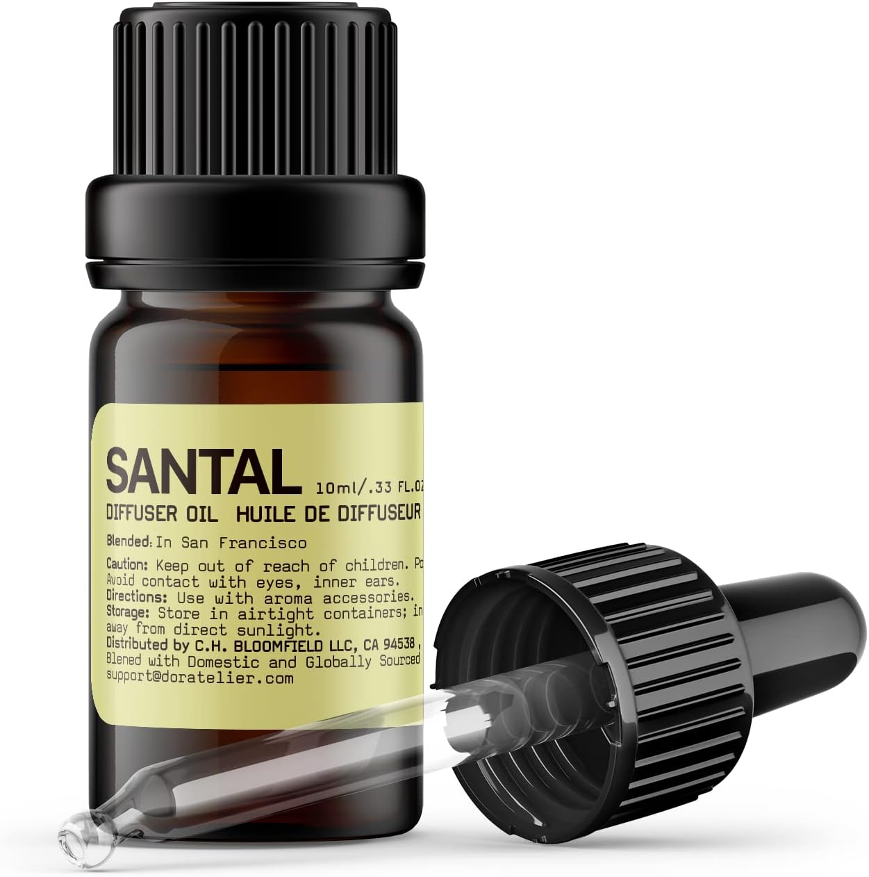 Doratelier Santal Diffuser Oil, Niche Scent, Smoky Classic Luxury Papyrus,Cardamom,Sandalwoods Essential Oils Blend for All Ultrasonic Diffuser Scent Projects(10Ml/.33 FL Oz) image number 2